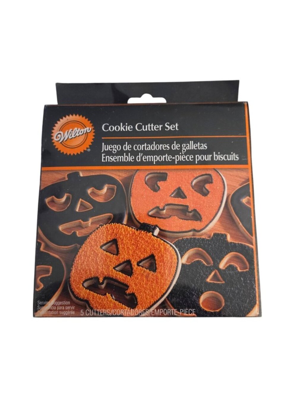 Wilton Halloween Cookie Cutter Set 5-Piece Pumpkin Jack-o-Lantern Design